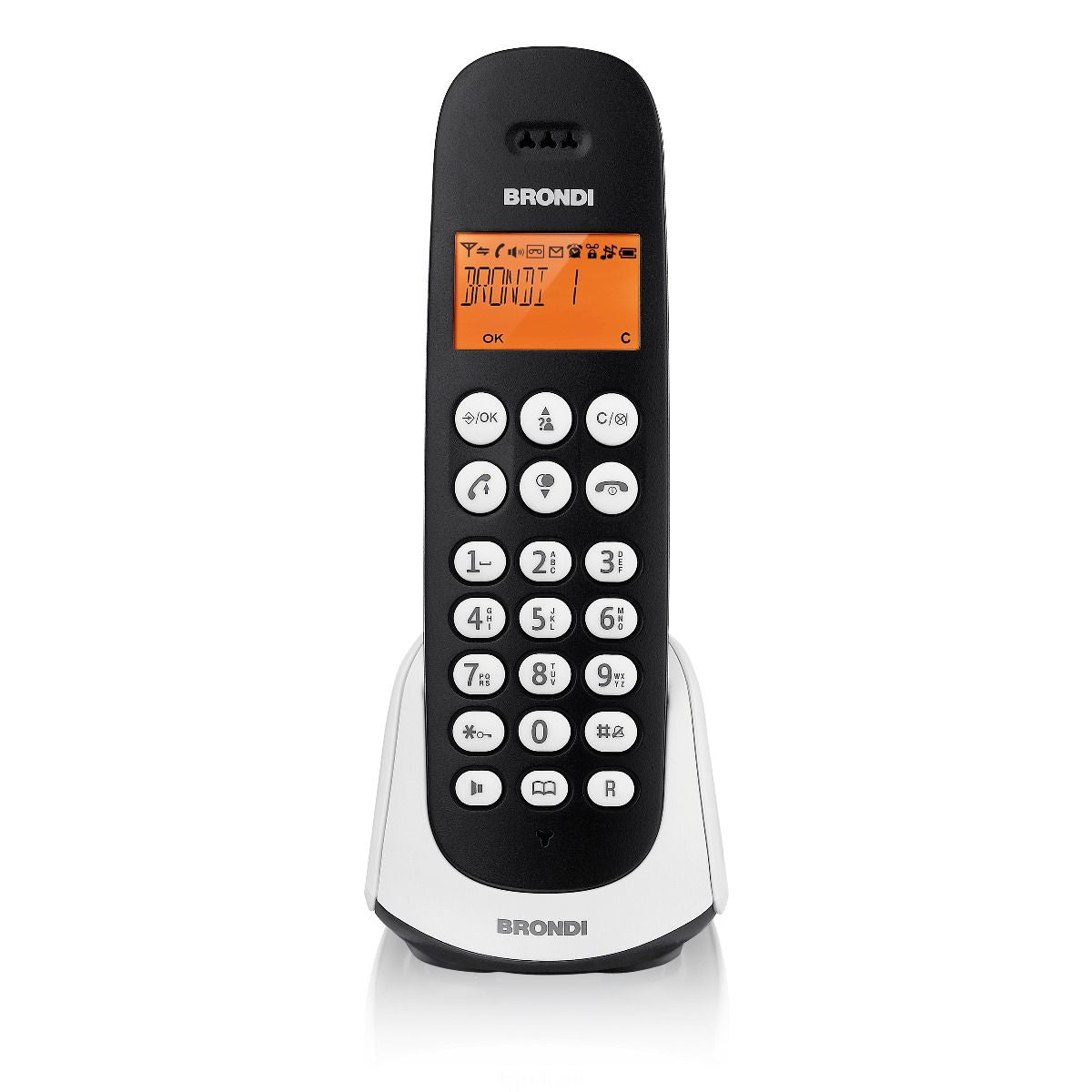 Telefono Cordless Brondi Adara N B Rubrica Lista Chiamate Blocco Tasti - Visualizzazione dettagliata