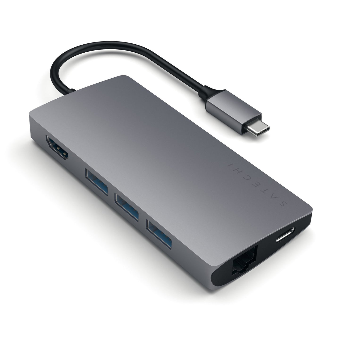 Hub Dock Type C Multiport 4K Spg V2 Gigabit Sd Microsd 3Usb Usbc Satech - Visualizzazione dettagliata