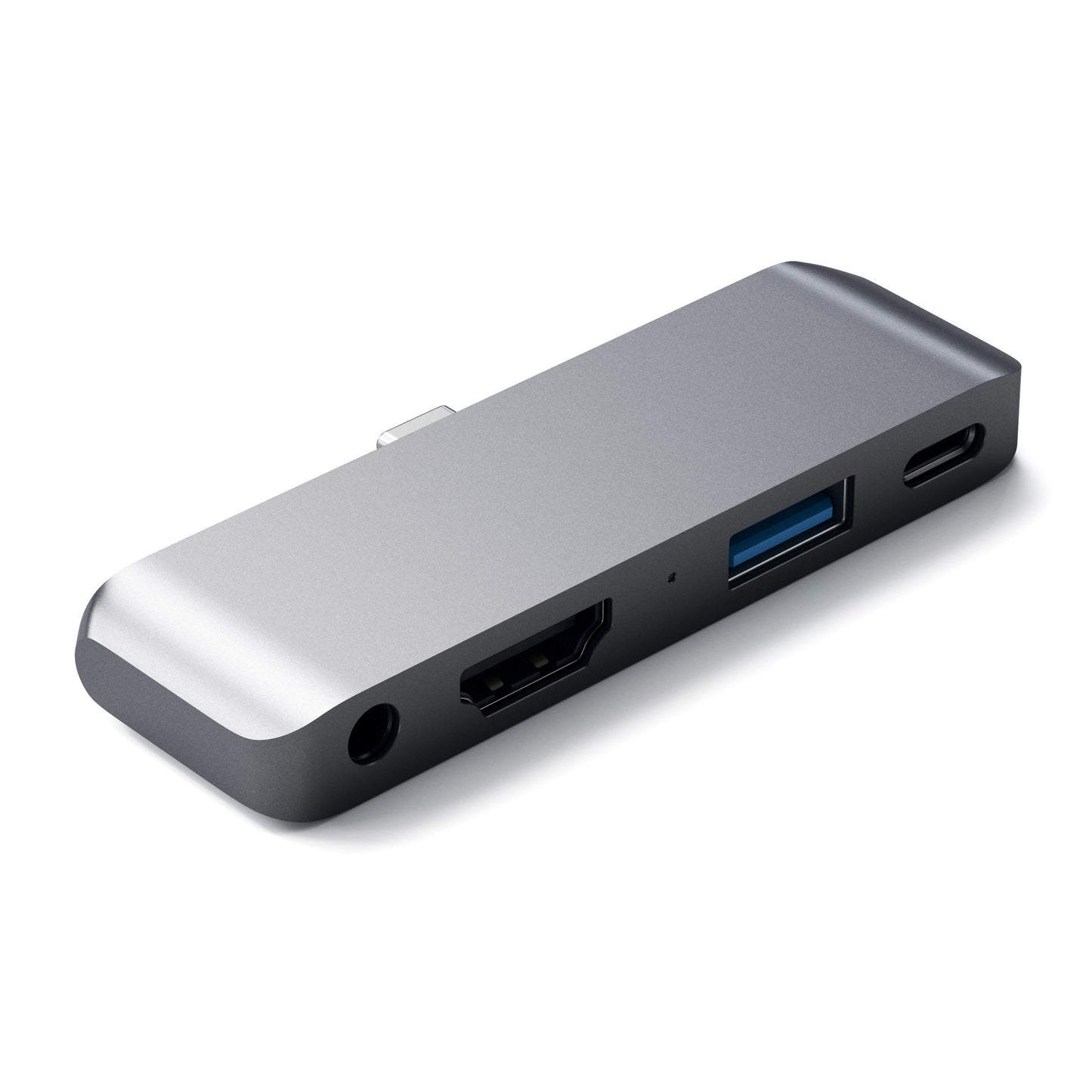 Hub Dock Type C Multiport Spacegrey Hdmi4K 1Usbc 1Usb3 Jack - Visualizzazione dettagliata