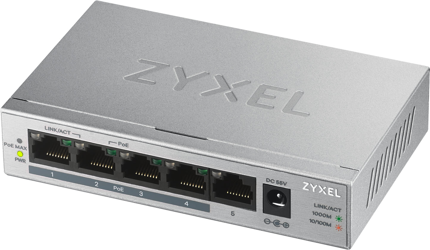 Switch 5P Gigabit Di Cui 4Poe Fino 60W - Visualizzazione dettagliata