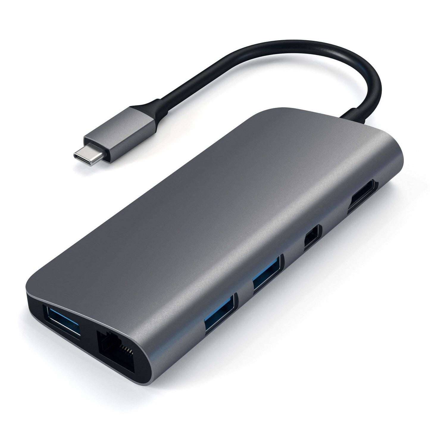 Adattatore Type C Multiport Spacegr Hdmi4K Mdp4K 3Usb3 Usbcpow Gbit Sd - Visualizzazione dettagliata