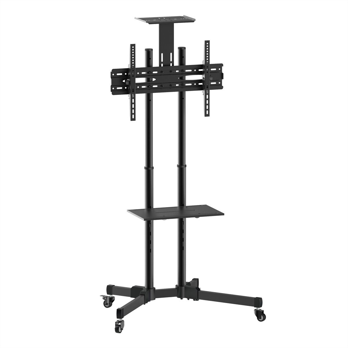 Staffa Pavimento Per Tv 37 70 Load 50Kg 600X400 Con Piano E Ruote - Visualizzazione dettagliata