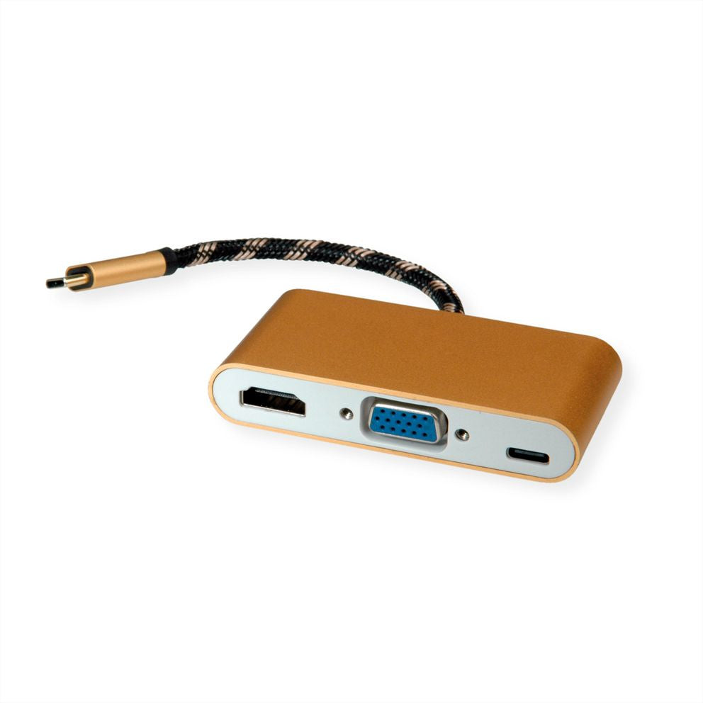 Docking Type C Vga Hdmi Usb C M F 3840X2160 60Hz - Visualizzazione dettagliata