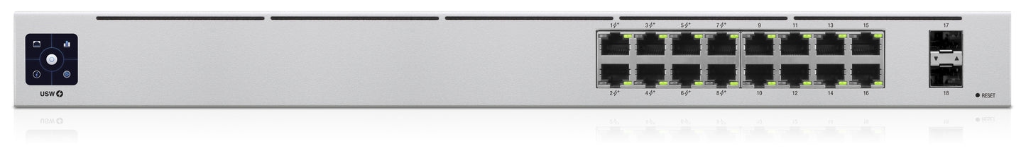 Switch 16P Gigabit Di Cui 8P Poe 2 P Uplink Ubiquiti - Visualizzazione dettagliata