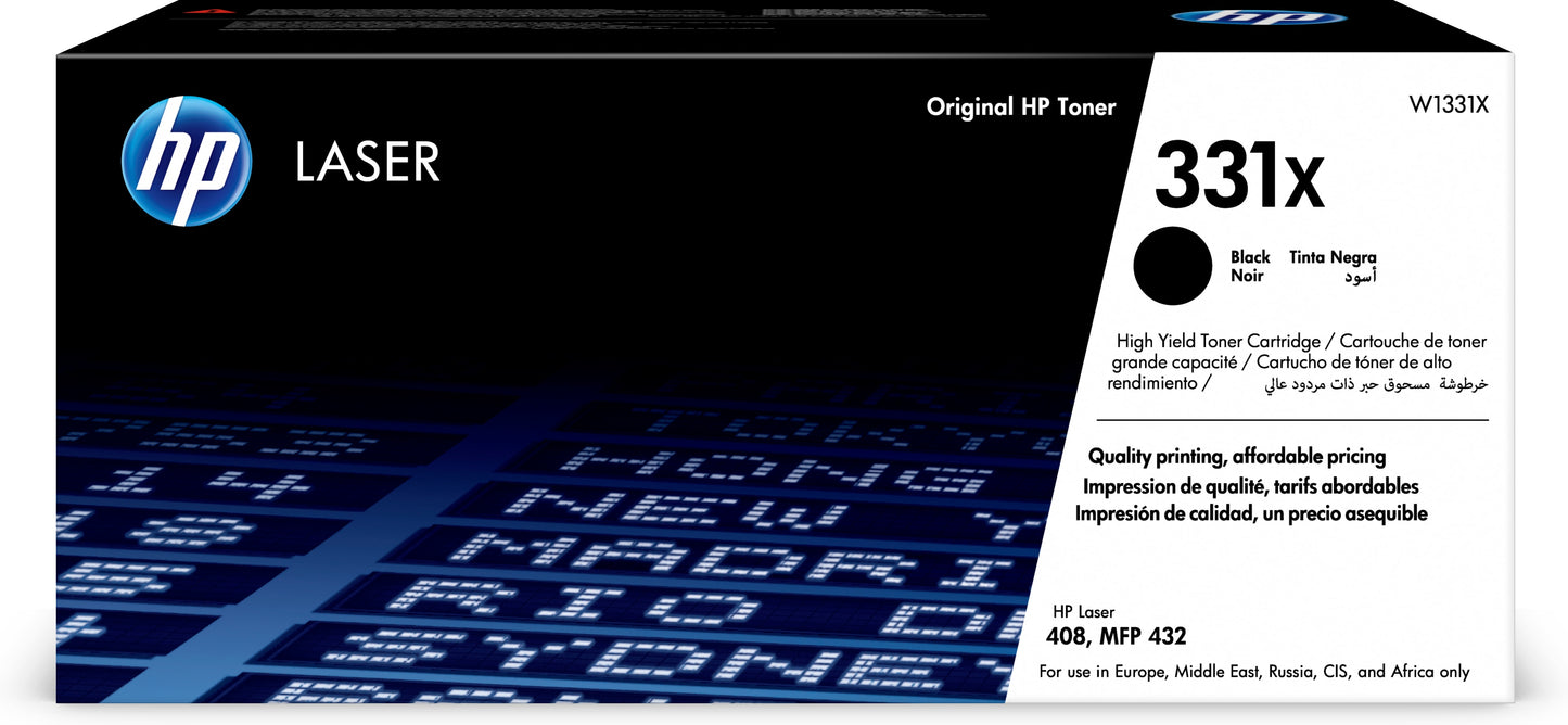 Toner 331X W1331X K Laser 408Dn 15000 Pag - Visualizzazione dettagliata