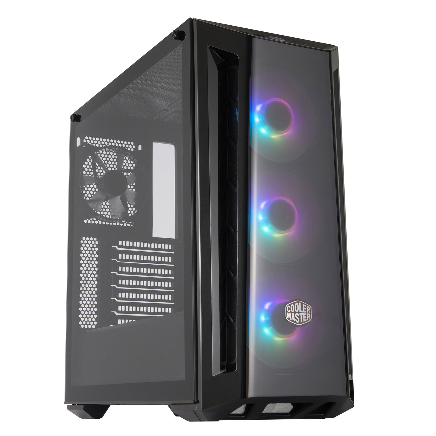 Case Mid Tower No Psu Masterbox Mb520 Argb 2Usb3 Vetro Temperato - Visualizzazione dettagliata