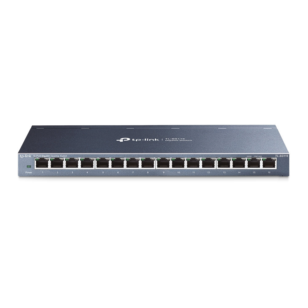 Switch 16P Gigabit Rj45 Desktop Steel Case - Visualizzazione dettagliata
