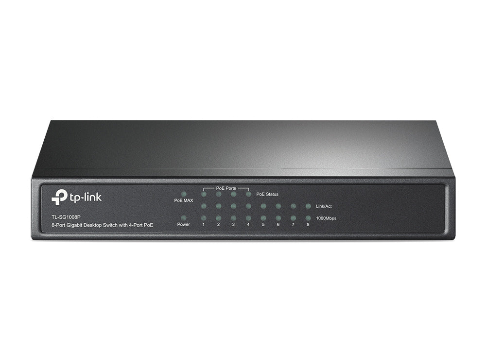 Switch 8P Gigabit Di Cui 4P Poe Tpl Ink Desktop Rj45 53W - Visualizzazione dettagliata