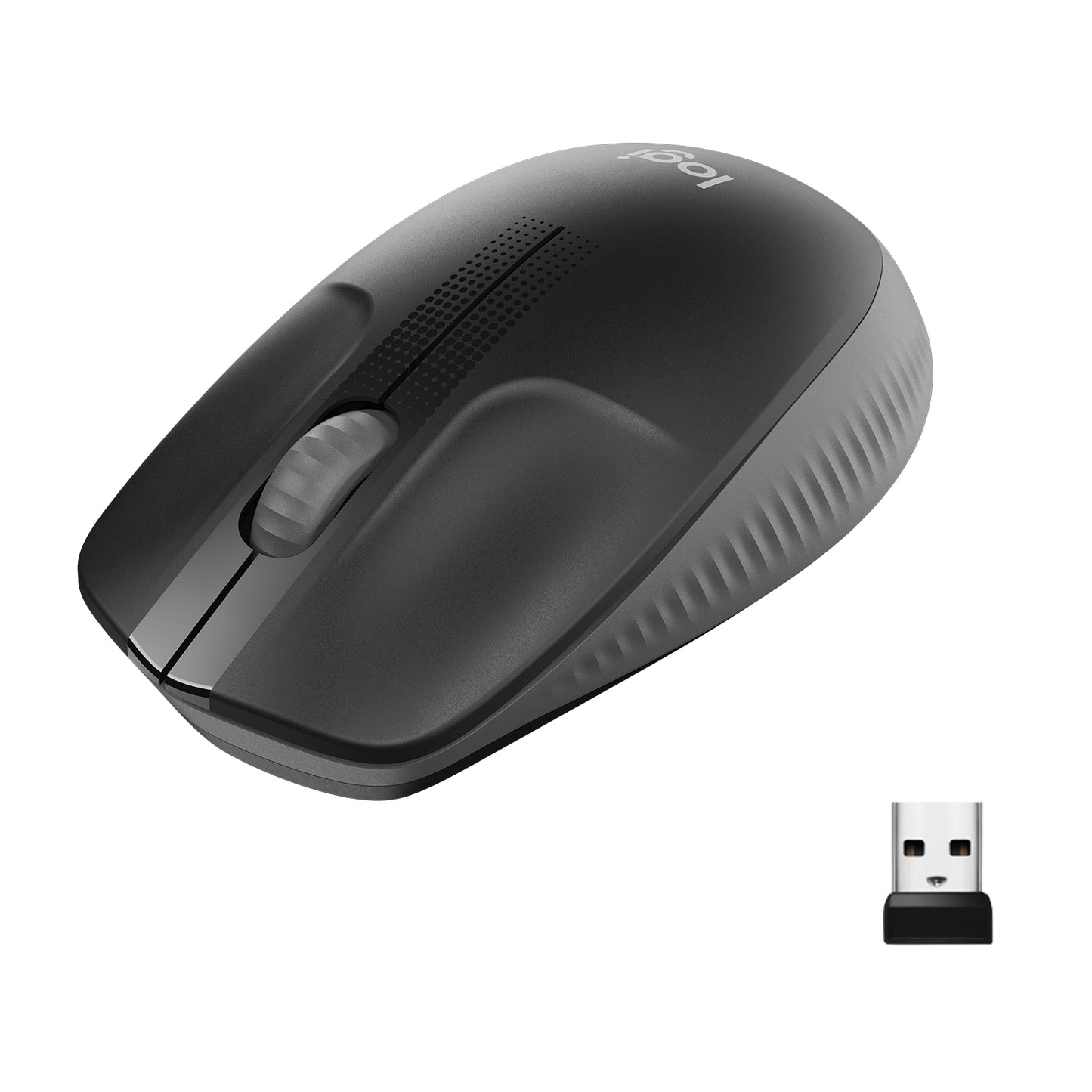 Mouse M190 Log Wireless Full Size A Mbidestro - Visualizzazione dettagliata