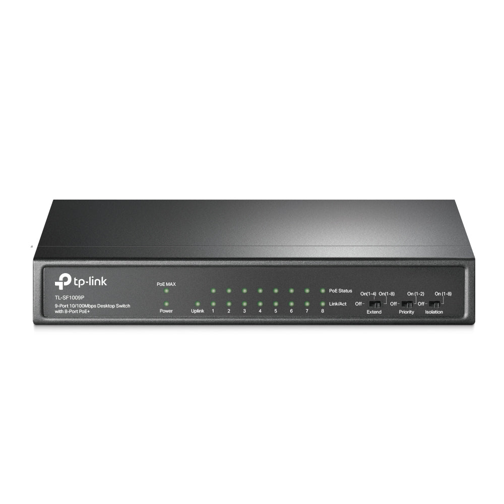 Switch 9P 10 100Mbit Di Cui 8P Poe 65 W Poe Power Plug And Play - Visualizzazione dettagliata
