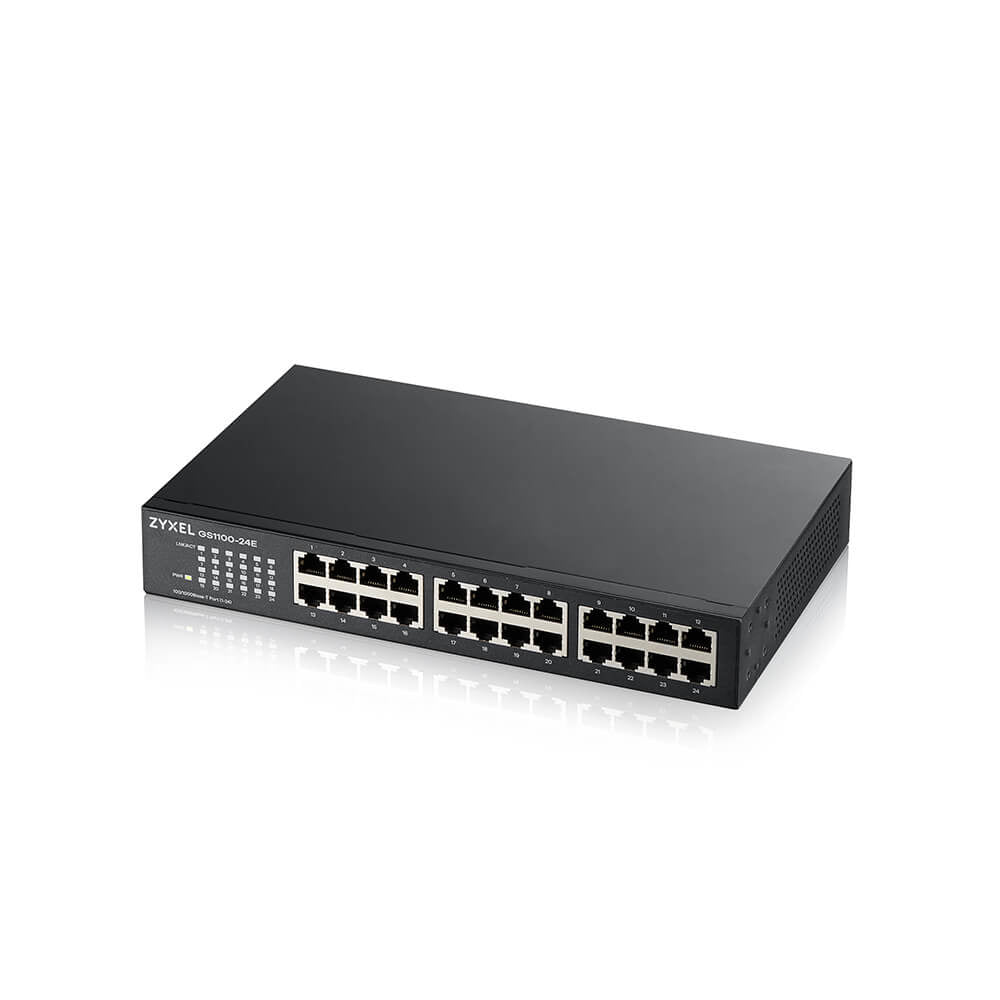 Switch 24P 10 100 Senza Ventole Des Ktop Rack Mountable - Visualizzazione dettagliata