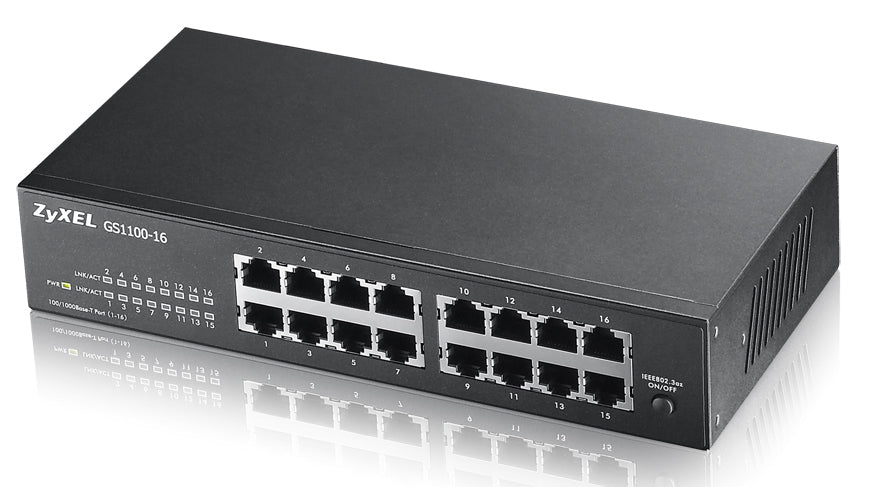 Switch 16P Gigabit Zyxel - Visualizzazione dettagliata
