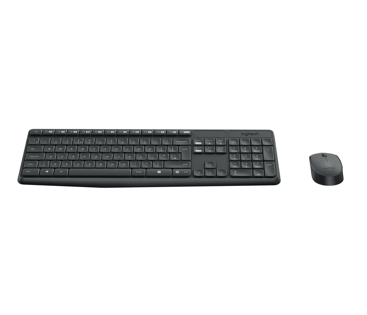 Tastiera Mk235 Log Wireless Mouse Grigio Wireless - Visualizzazione dettagliata