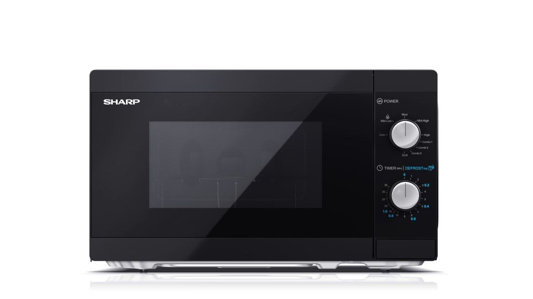 Forno Microonde Analogico Sharp Italia 20Lt 800 Watt Grill Black - Visualizzazione dettagliata