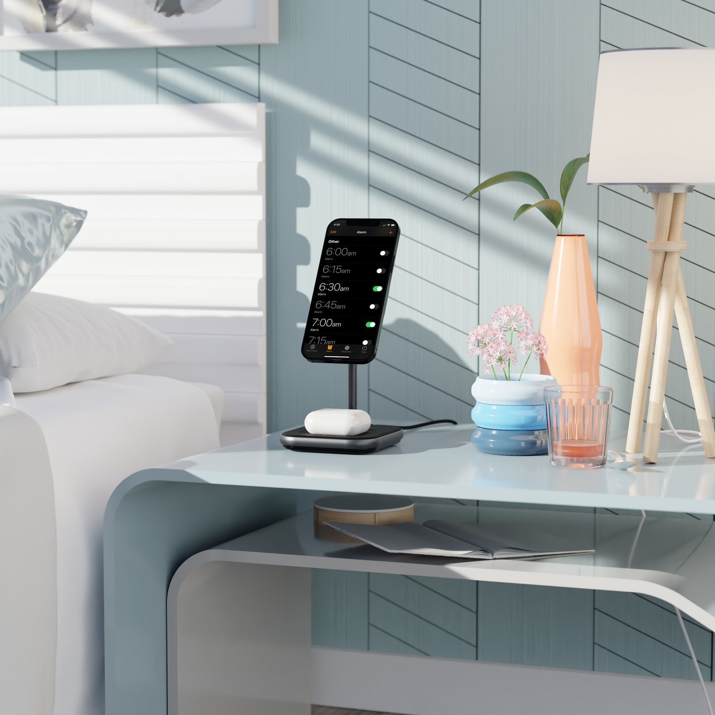 Stand 2 In 1 Wireless Iphone Airpod Samsung Galaxy Cygnett - Visualizzazione dettagliata