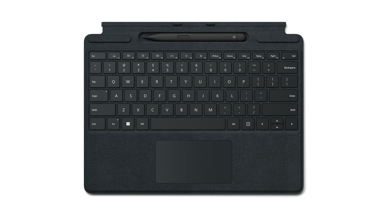 Custodia Tastier Surface Pro 8 9 10 Con Slim Pen 2 Inclusa Black - Visualizzazione dettagliata