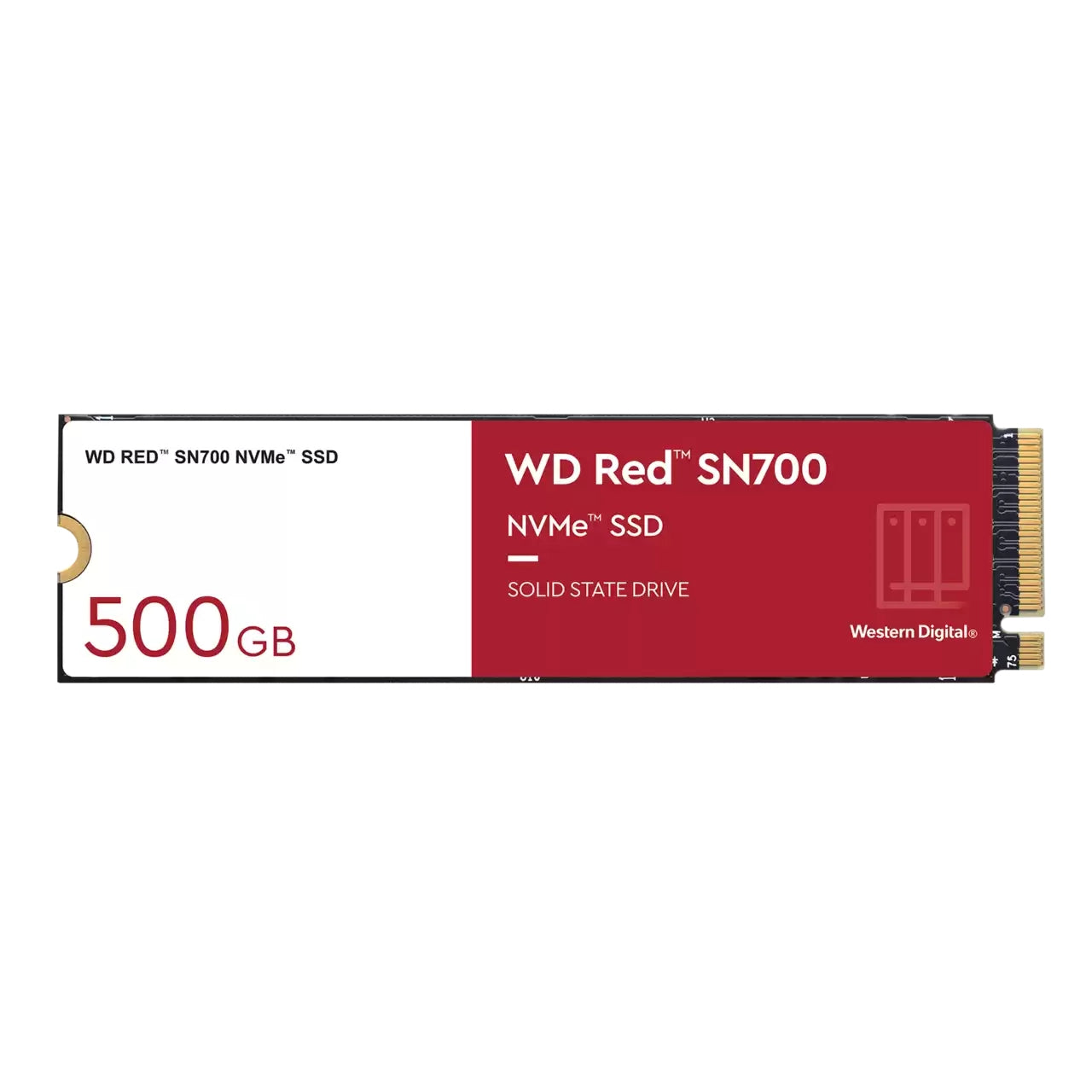 Ssd M 2 500Gb 2280 Nvme Red Sn700 Pcie 3 0 R W 3430 2600 Mb S - Visualizzazione dettagliata