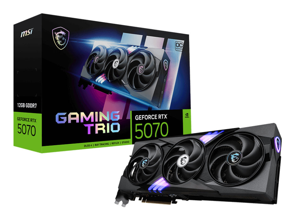 Vga Msi Rtx 5070 Gaming Trio Oc 12G 12Gb Gddr7 256Bit 1H 3Dp - Visualizzazione dettagliata