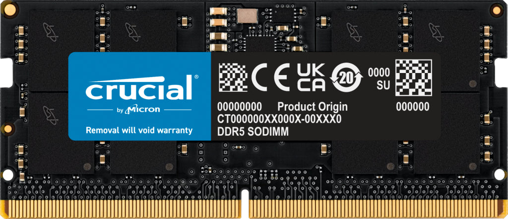Ddr5 16Gb 4800 Mhz So Dimm Crucial Cl40 - Visualizzazione dettagliata