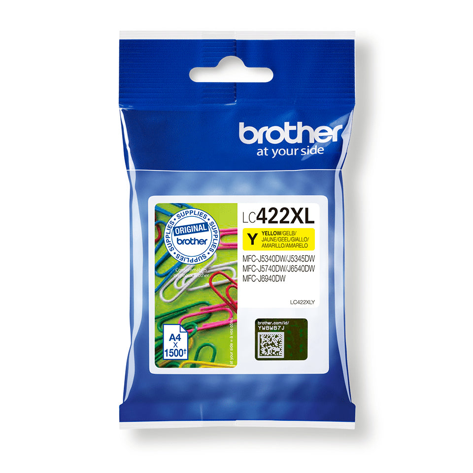 Ink Brother Lc422Xly Giallo 1 500Pg Mfcj5340 5740Dw Mfcj6540 6940Dw - Visualizzazione dettagliata