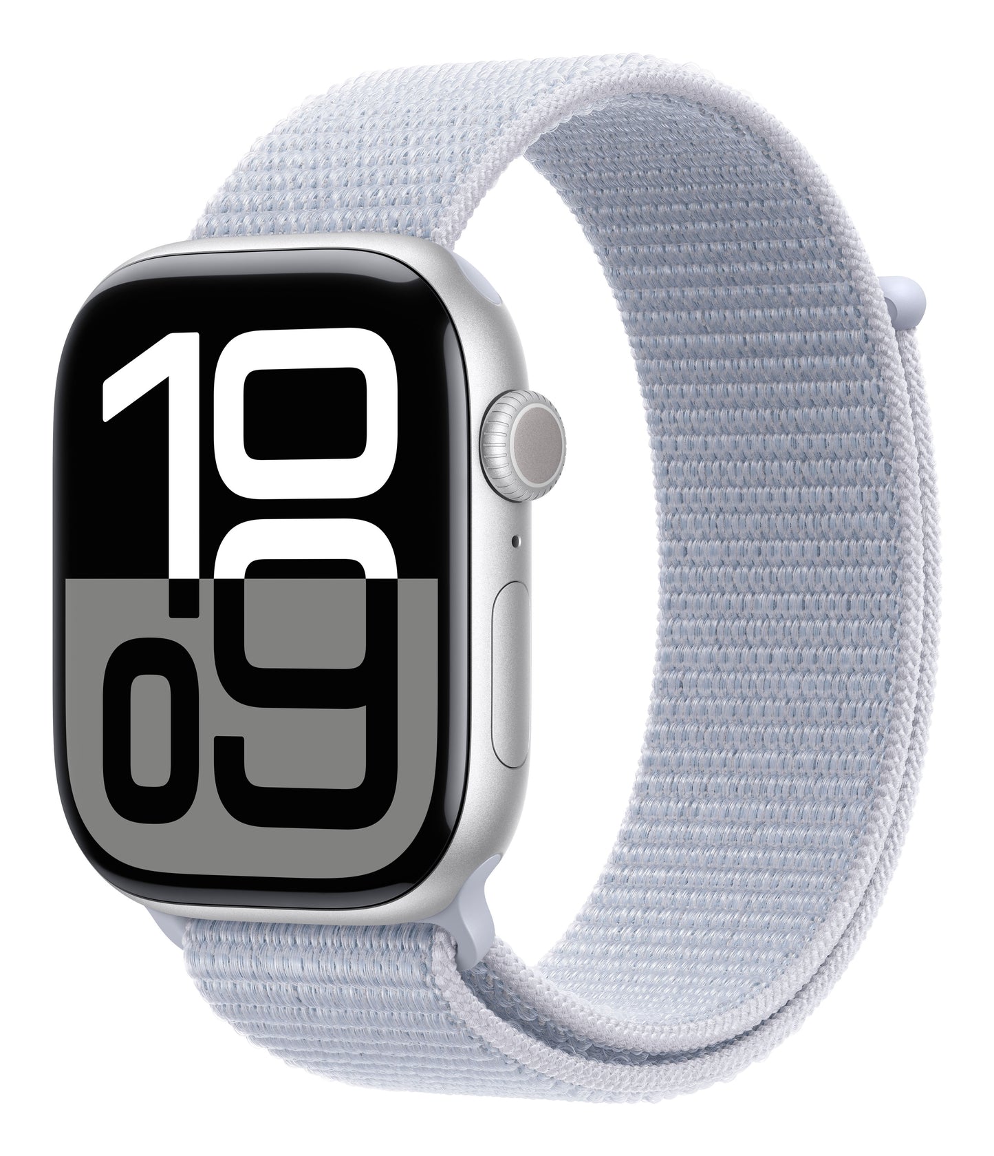 Watch 10 46Mm Gps Allumin Silver Cint Sport Loop Blu Nuvola - Visualizzazione dettagliata