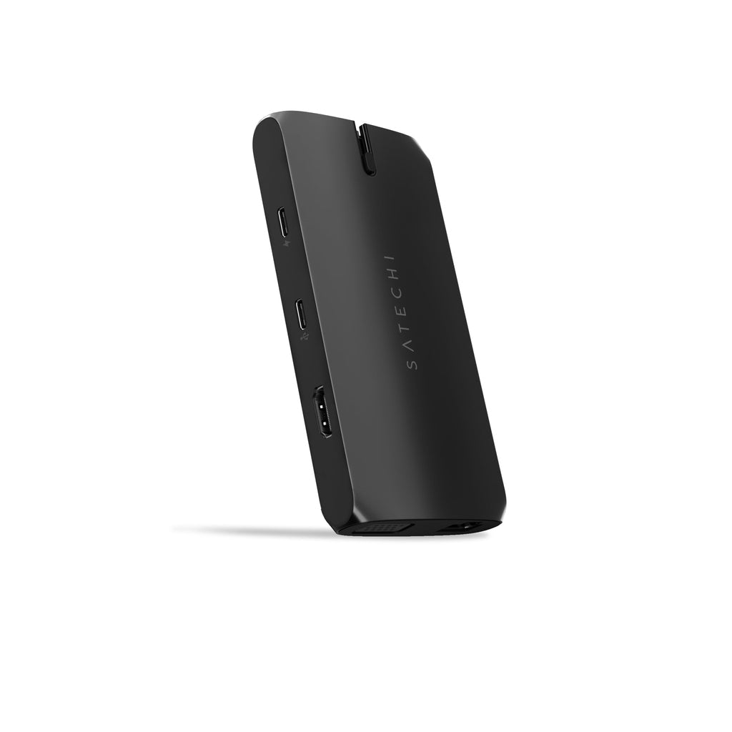 Adattatore Type C Multiport Onthego Pd 60W Hdmi Vga Usb Gbit Sd Black - Visualizzazione dettagliata