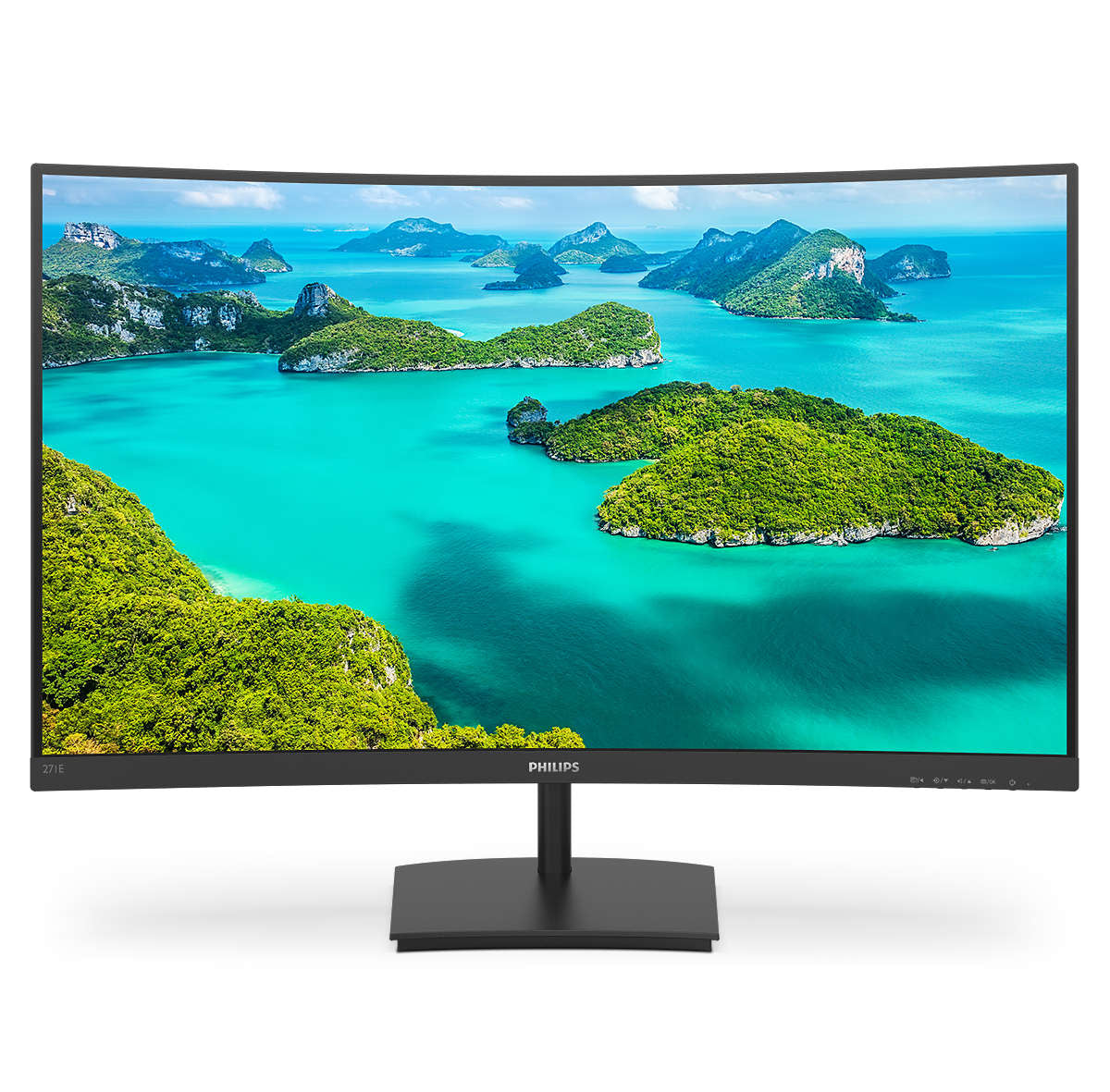 Mon 27 Led Curved 4Ms Mm Vga Hdmi Fhd Philips 271E1Sca 00 - Visualizzazione dettagliata