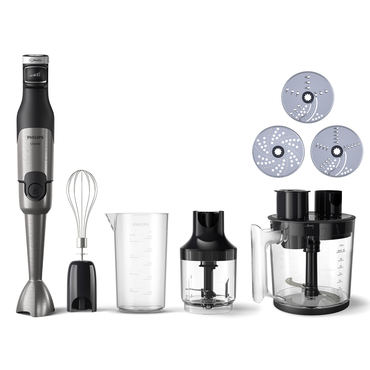 Philips Frullatore Immersione Hr2685 00 1200W X Acciaio - Visualizzazione dettagliata