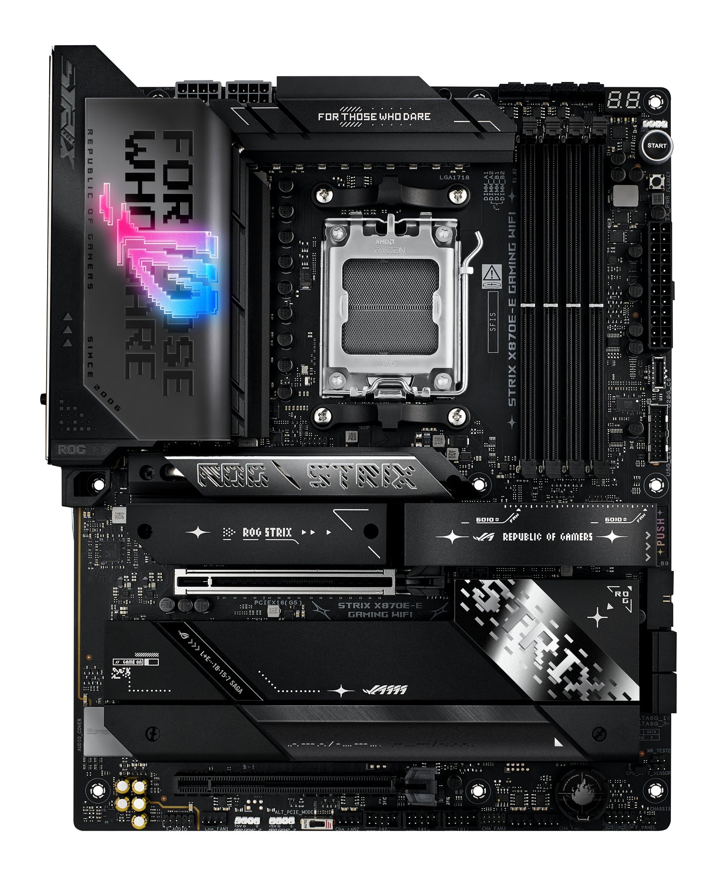 Mb Asus Rog Strix X870E E Gmg Wifi Am5 4D5 4S 5M2 U3 2 2Pcie 1Hdmi Atx - Visualizzazione dettagliata