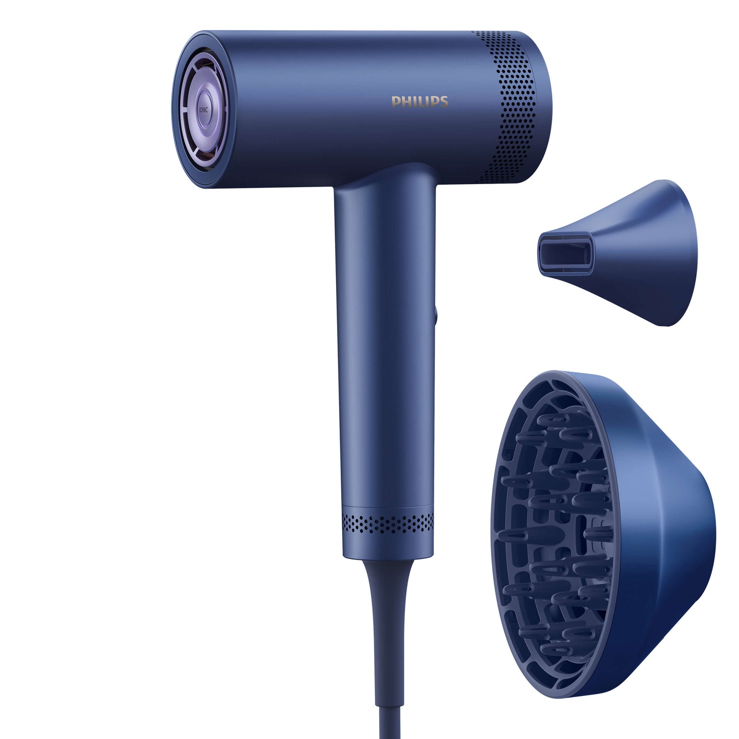 Philips Asciugacapelli Sense Iq 1400W Ioni Blue Motore Bdlc - Visualizzazione dettagliata