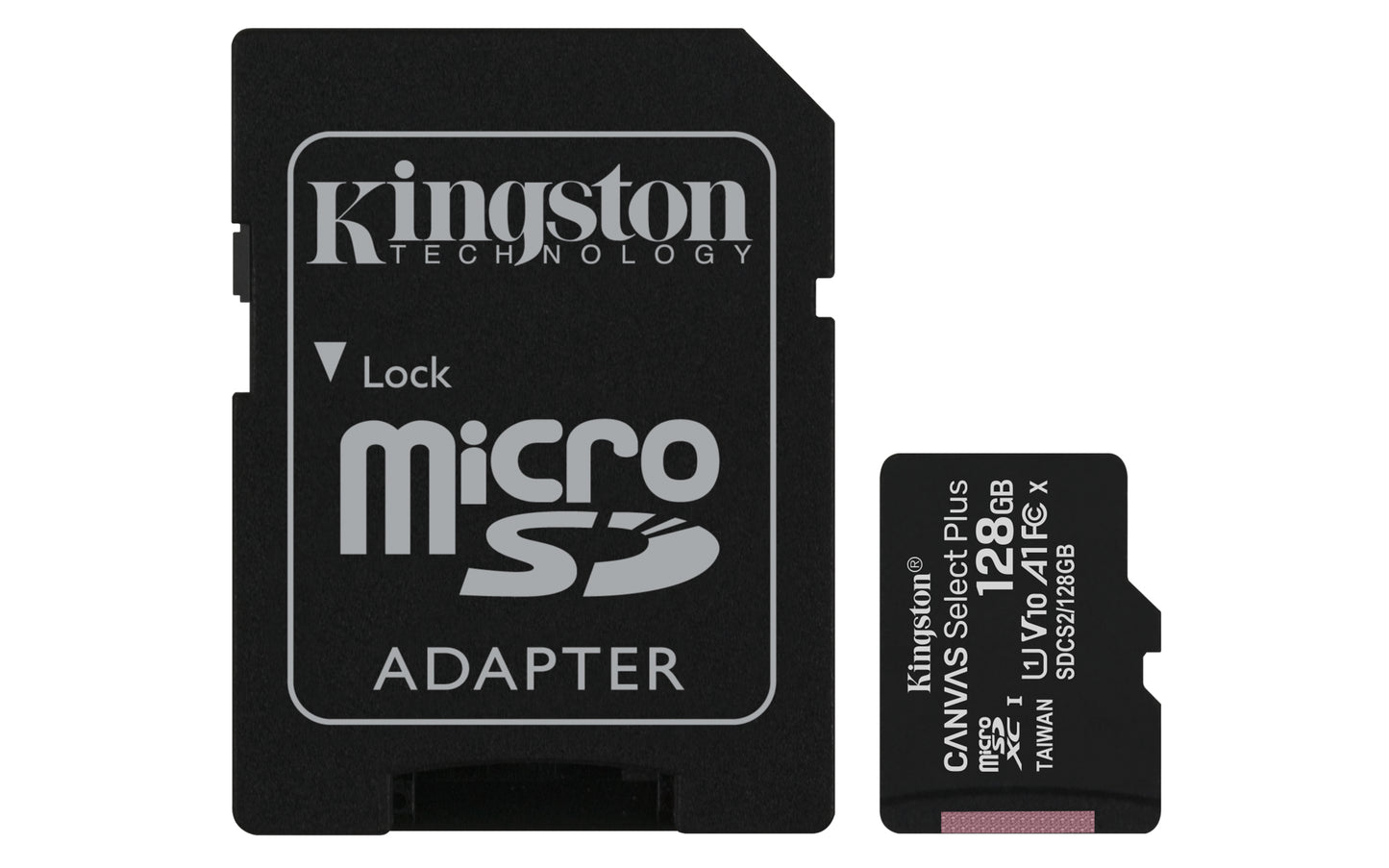 Sd Micro 128Gb Cl10 Uhs I Con Adatt 100Mb S Let 85Mb S Scrit Kingston - Visualizzazione dettagliata