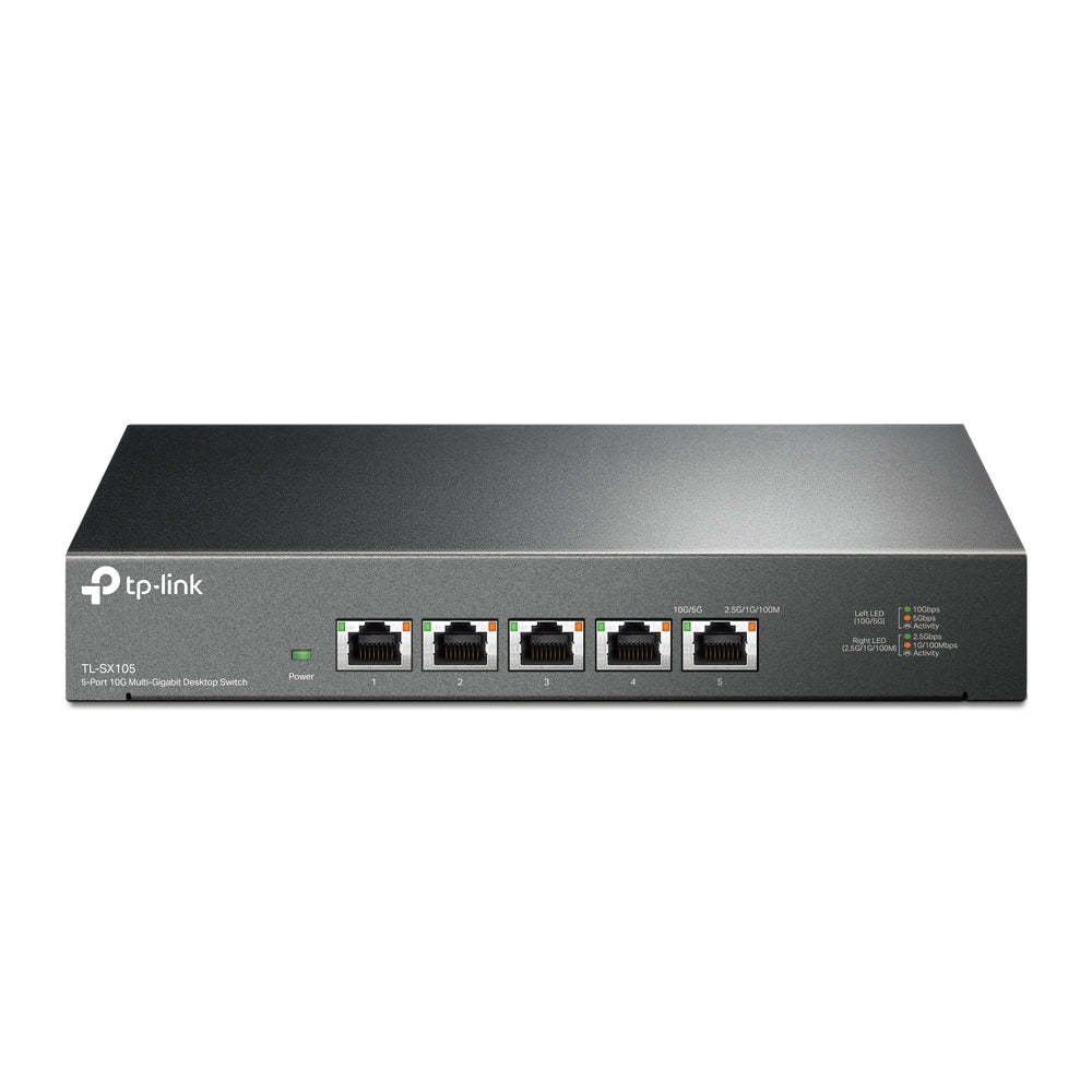 Switch 5P Multi Gigabit Rj45 Senza Ventola Plug Play - Visualizzazione dettagliata