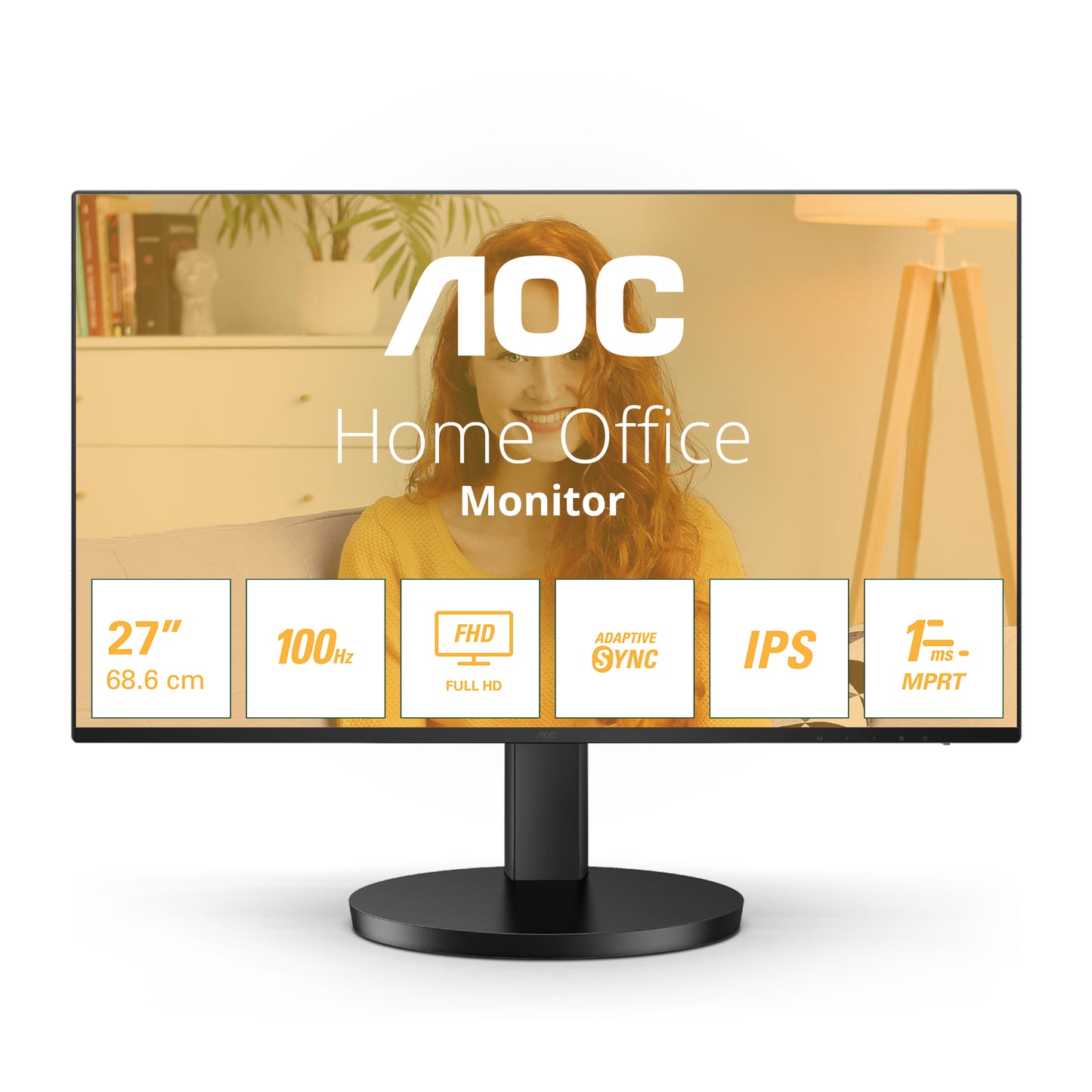Mon 27Ips 100Hz 1Ms Hdmi Vga Mm Aoc 16 9 27B3Ha2 - Visualizzazione dettagliata