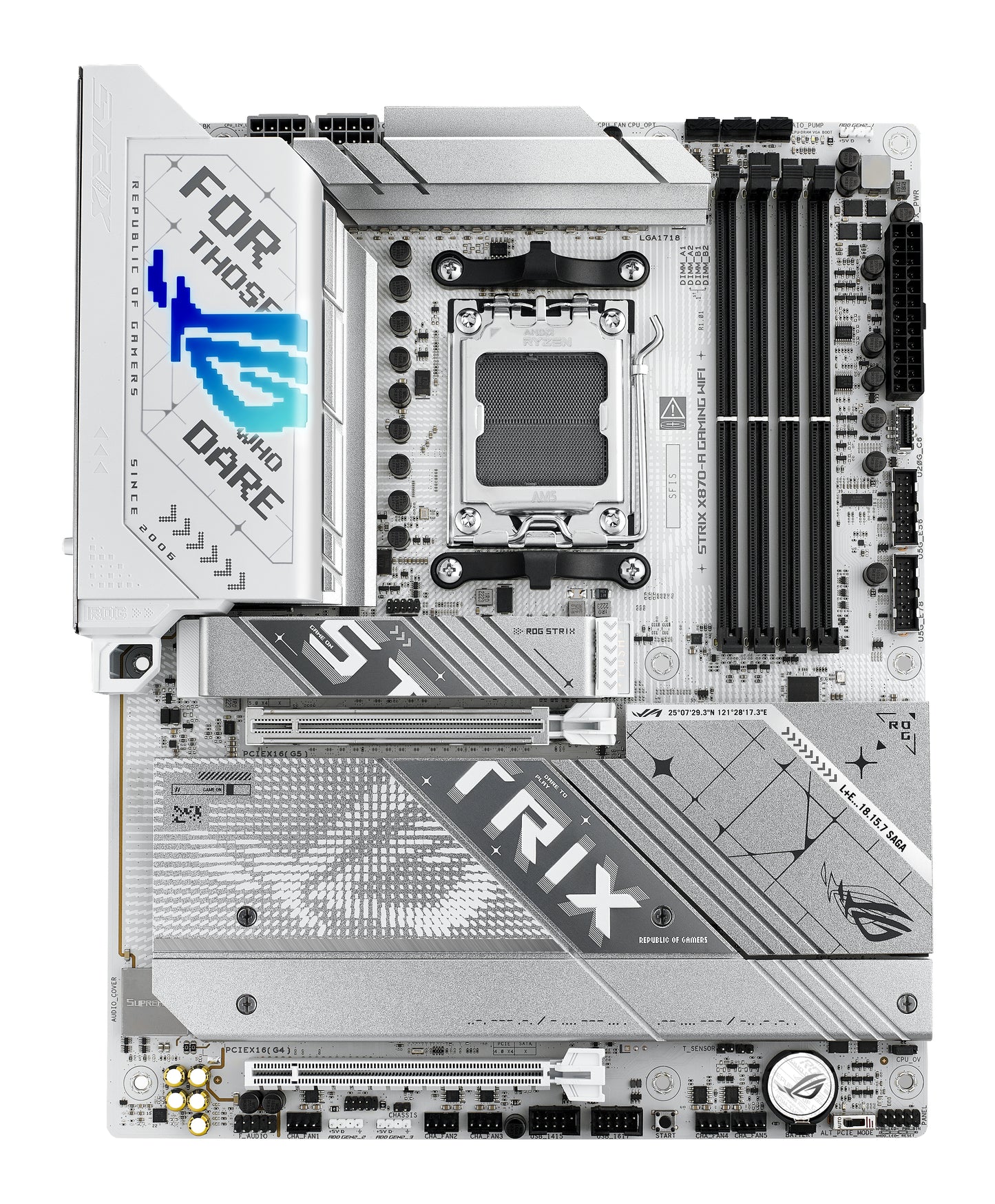 Mb Asus Rog Strix X870 A Gmg Wifi Am5 4D5 2S3 4M2 2Pcie Hd Dp Atx - Visualizzazione dettagliata