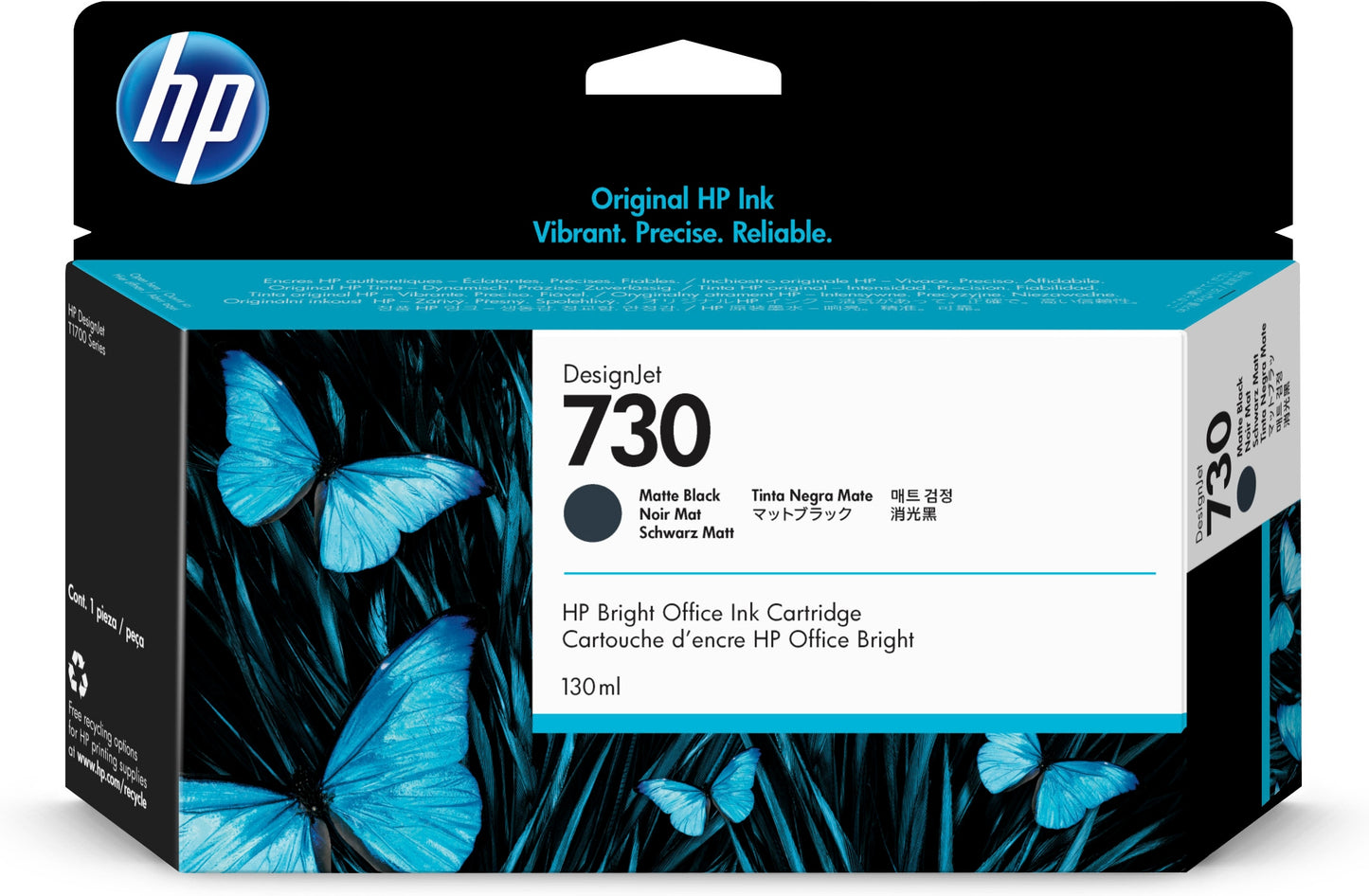 Ink 730 Nero Opaco Designjet T17 00 - Visualizzazione dettagliata