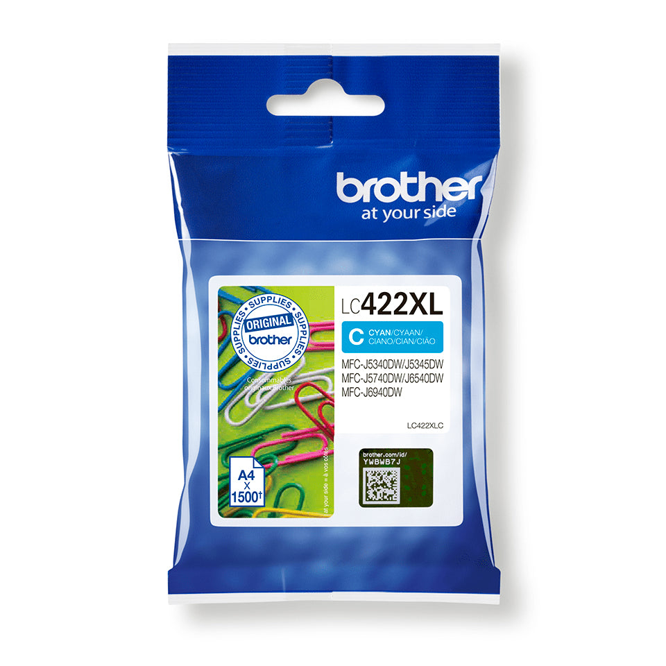 Ink Brother Lc422Xlc Ciano 1 500Pg Mfcj5340 5740Dw Mfcj6540 6940Dw - Visualizzazione dettagliata