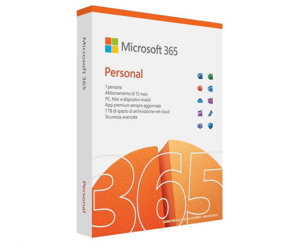 Sw Ms Office 365 Personal 12M - Visualizzazione dettagliata