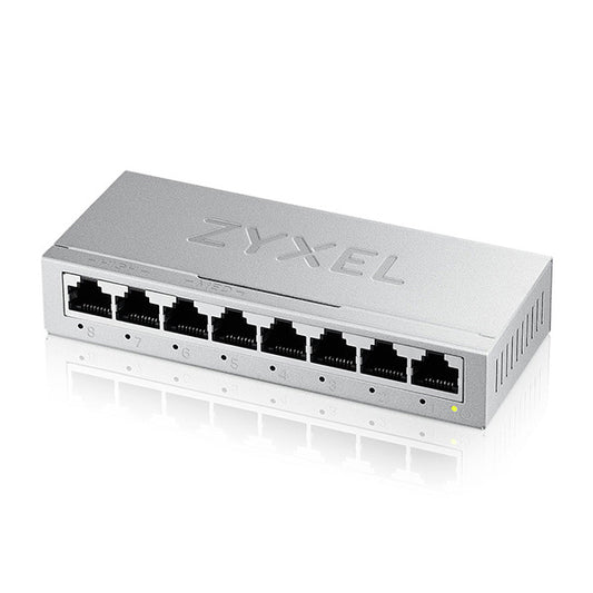 Switch 8P Gigabit Zyxel Metal Case 16 Gbps Unmanaged 8X10 100 1000 - Visualizzazione dettagliata