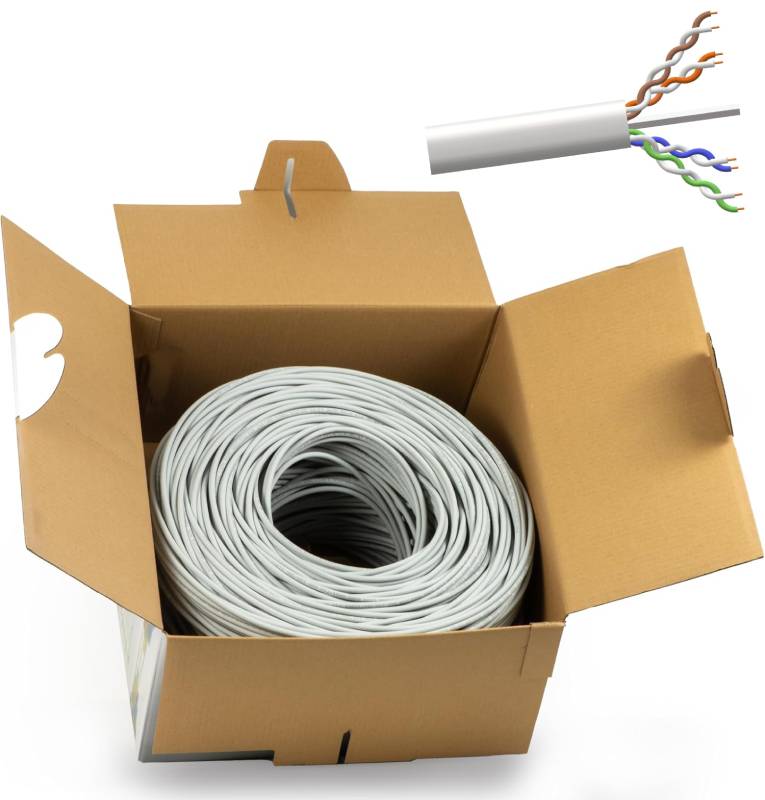 Bobina Rete Utp Cat 5E 305Mt Rame Awg24 Lsoh Classe Cpr Eca - Visualizzazione dettagliata