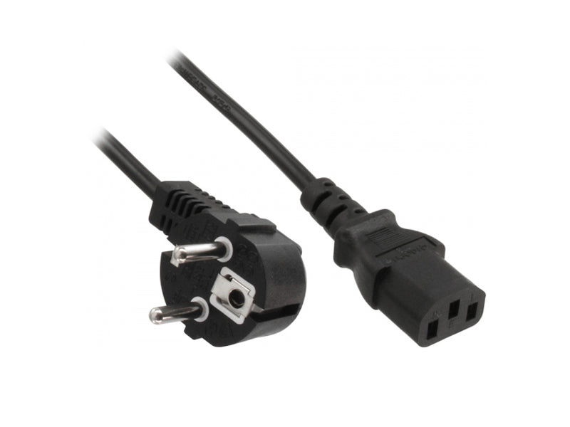 Cavo Alimentazione 2Mt Schuko Bk 250Vac 10A Adj - Visualizzazione dettagliata