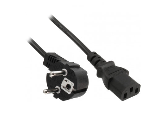 Cavo Alimentazione 2Mt Schuko Bk 250Vac 10A Adj - Visualizzazione dettagliata