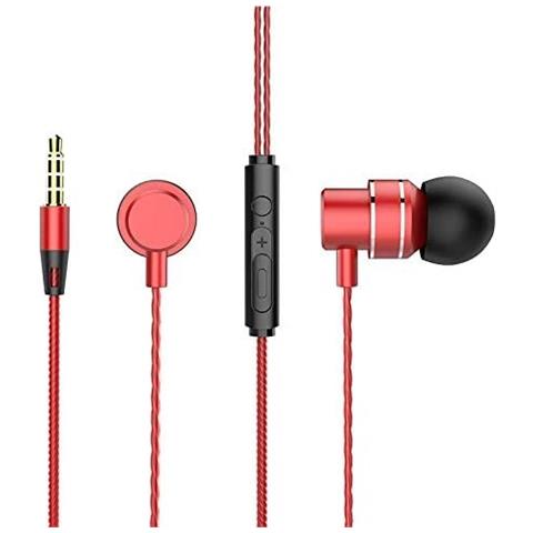 Auricolari Con Microfono Lenovo Metal Earbuds Red - Visualizzazione dettagliata
