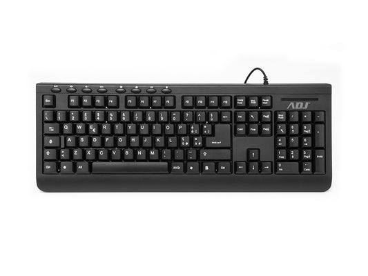 Tastiera Usb Multimedia Pure Ta108 Bk 113 Tasti Plug Play Adj - Visualizzazione dettagliata