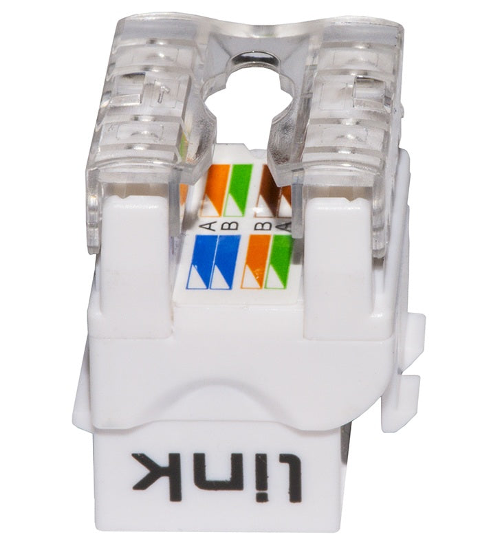 Keystone Cat 6 Rj45 Utp Bianco Contatti Dorati 50 Micron - Visualizzazione dettagliata
