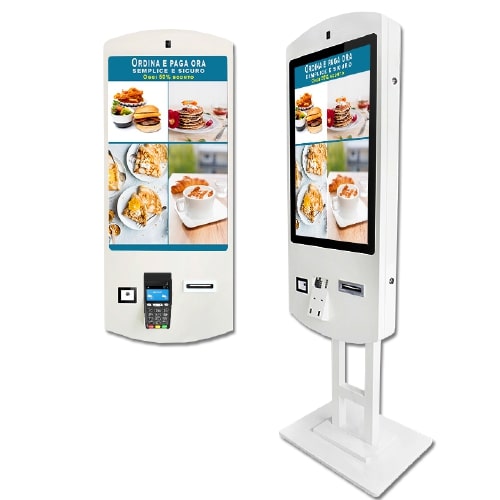 Cassa Self Service 32 Touch Staffa A Parete E Android Integrato - Visualizzazione dettagliata