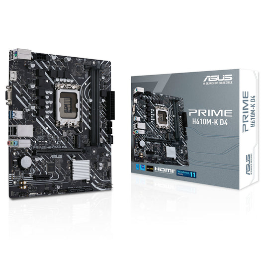 Mb Asus Prime H610M K D4 S1700 2D4 4S3 Gbl M 2 U3 2 Hdmi Vga - Visualizzazione dettagliata