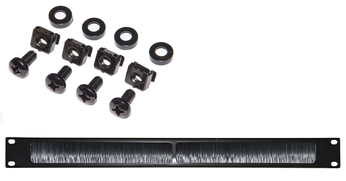 Armadio Rack Raccoglicavi 19 Con Spazzola 1 Unita - Visualizzazione dettagliata