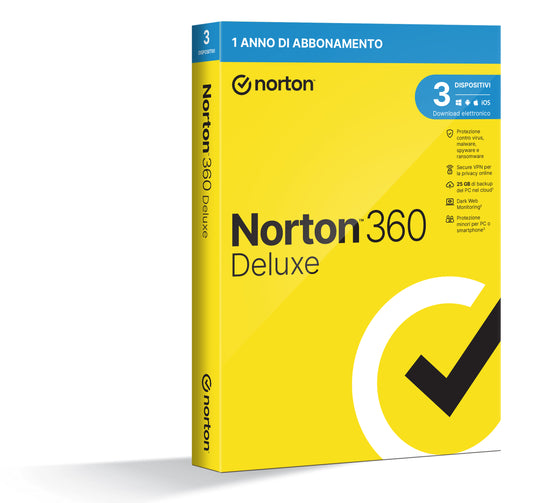 Int Sec 3Dev 1Y 25Gb 360 Deluxe Norton 12Mo Generic Rsp Mm Gum - Visualizzazione dettagliata