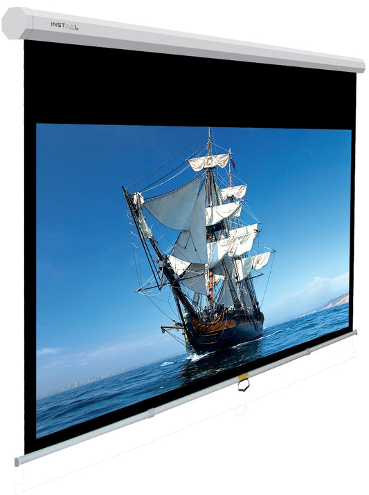 Telo Provis 200X114 Insman A Molla Manuale Hd Canvas 16 9 - Visualizzazione dettagliata