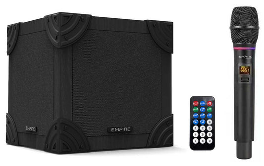 Speaker Empire Portatile Qubo Con Microfono 100W Micr Ice Incluso - Visualizzazione dettagliata